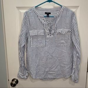 3/$25 - Gap sz med‎ striped long sleeve top